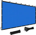 Shade&Beyond Customized Size 12' X 20' Shade Cloth with Grommets, 90% UV Protection UV Protection Mesh Tarp Sun Screens for Patio GN04, Blue