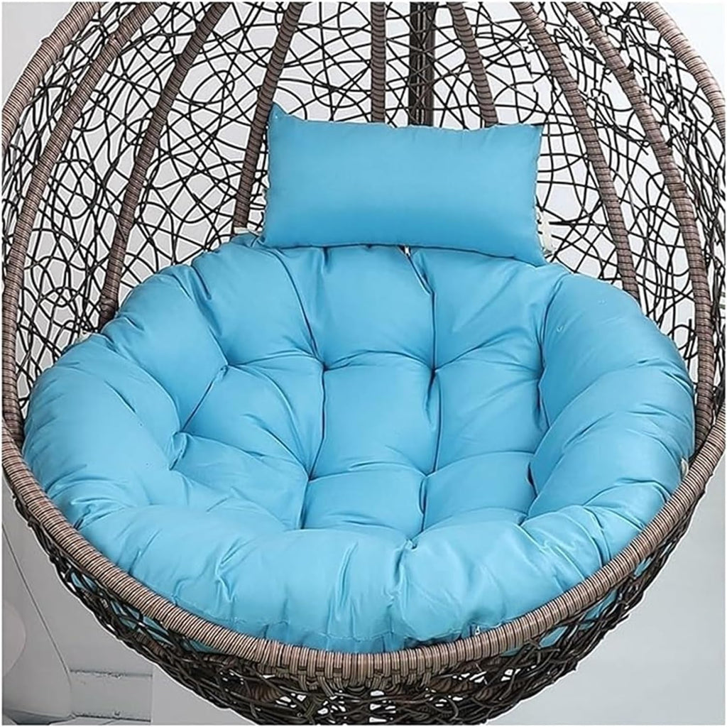 Swing Hanging Chair Cushion Egg Chair Cushion Thicken Hanging Basket Egg Chair Waterproof Heavy Duty Swing Chair Cover Seat Cushion for Garden Outdoor Indoor Patio(12,120CM)