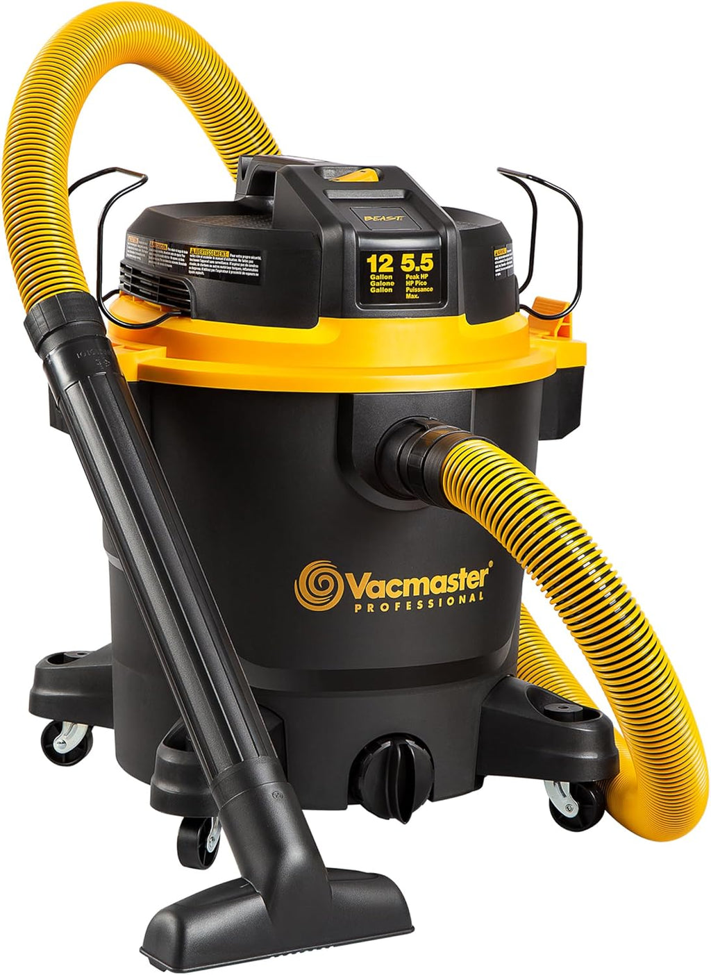 Vacmaster Professional Beast Series 12-Gallon 5.5 Peak HP Wet/Dry Vacuum- VJH1211 PF 0205