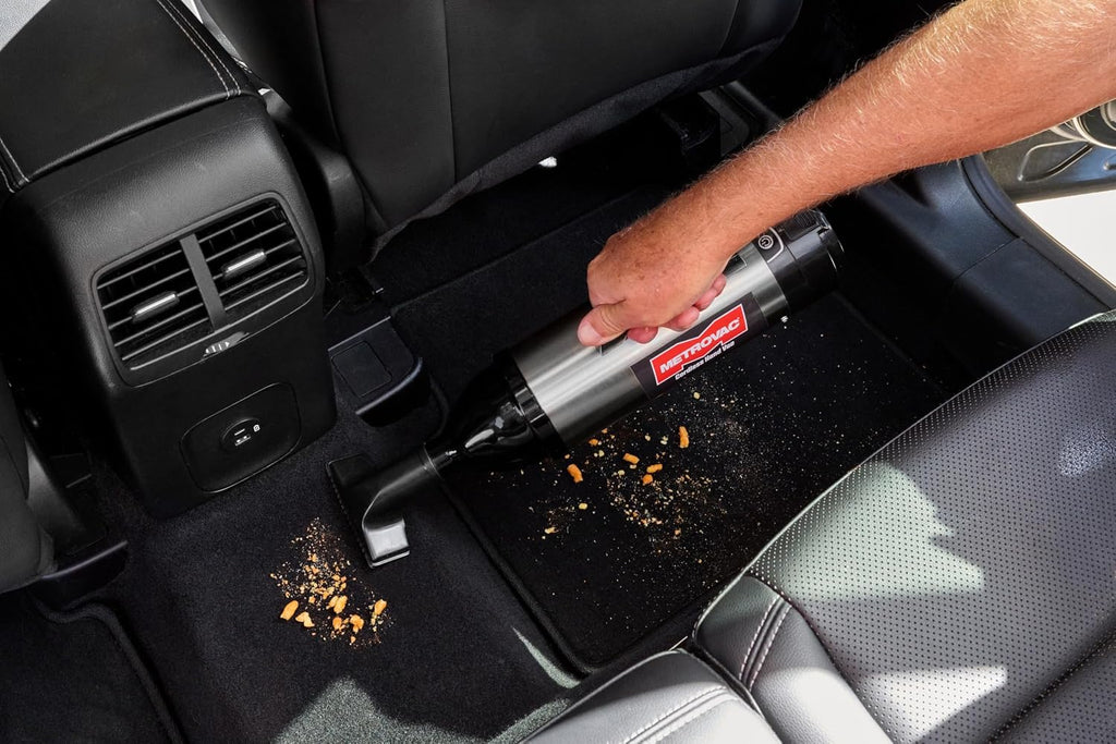 METROVAC CHV-S4 Cordless Handheld Car Vacuum Cleaner | High Power Heavy Duty Stainless Steel Detailing Kit