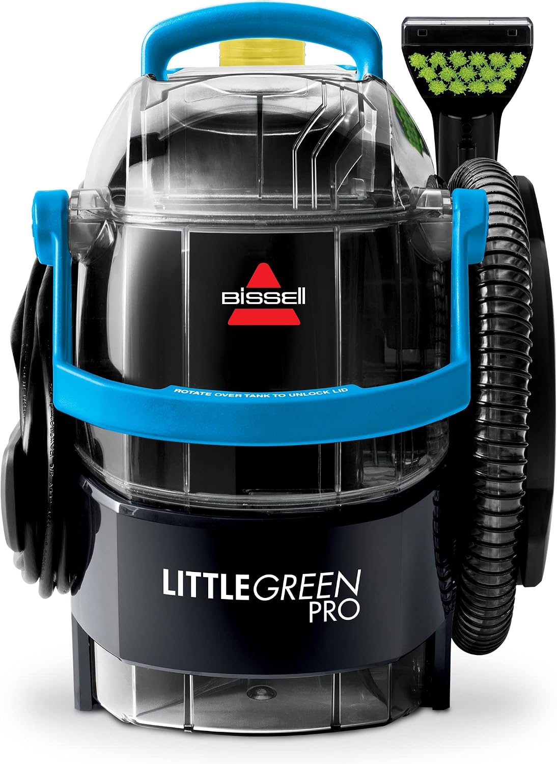 Bissell Little Green Pro Portable Carpet & Upholstery Cleaner and Car/Auto Detailer with Deep Stain Tool, 3' Tough Stain Tool, Plus Two 8 oz. Trial-Size Formulas, 3194