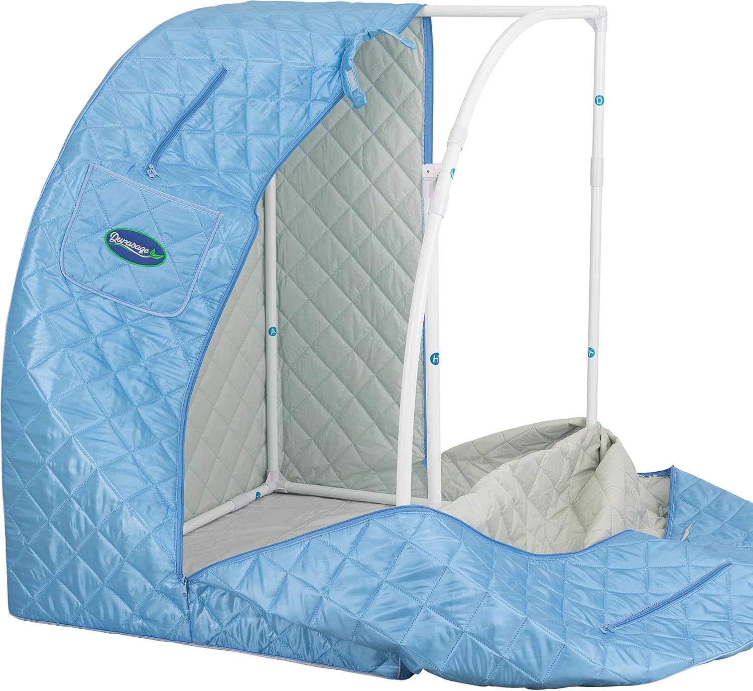 Durasage Portable Personal Steam Sauna for Home – Foldable Full Body Spa Tent with 800W Steam Generator, 60-Min Timer, Chair Included for Relaxation & Wellness
