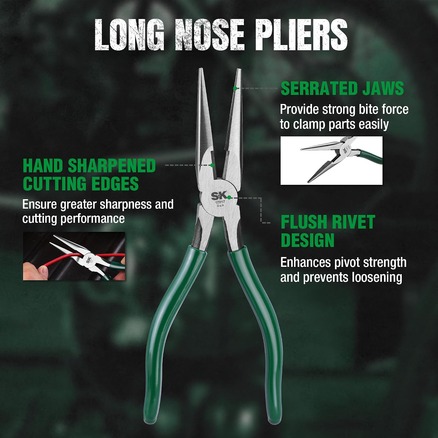 SK Tools USA 5 Piece General Purpose Pliers Set | 17835
