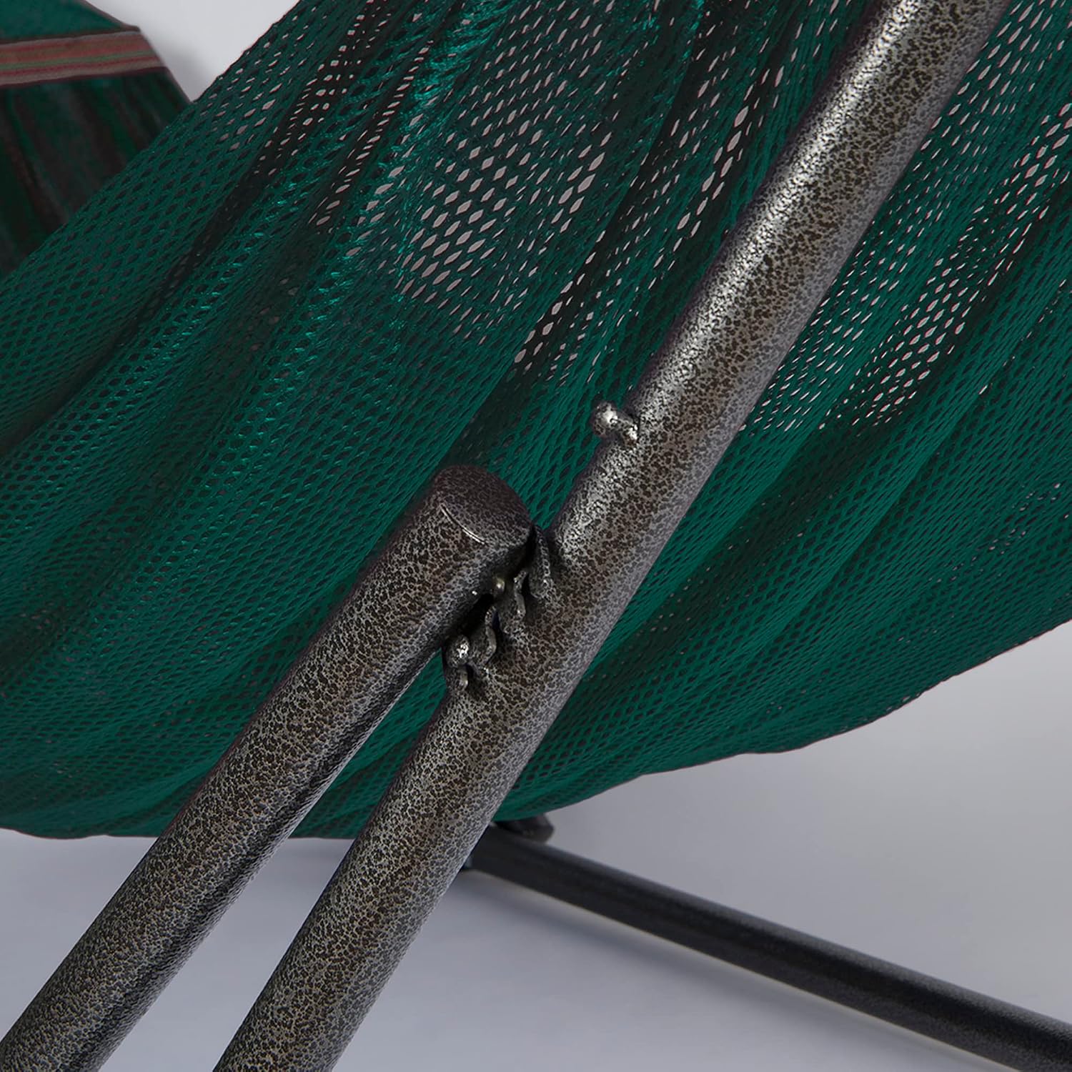 2 in 1 Hammock and Swinging Chair with Collapsible Steel Stand 450 lbs Capacity- Carrying Case, Portable & Adjustable, Perfect for Camping Beach Summer Patio, EZ Daze Foldable Hammock with Stand-GREEN