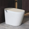 Smart Toilet, Eridanus One Piece Bidet Toilet for Bathroom, Toilet with Heated Bidet Seat, Adjustable Warm Water Wash & Dryer, Foot Sensor Flush, Tankless Toilet with LED Display, White & Gray