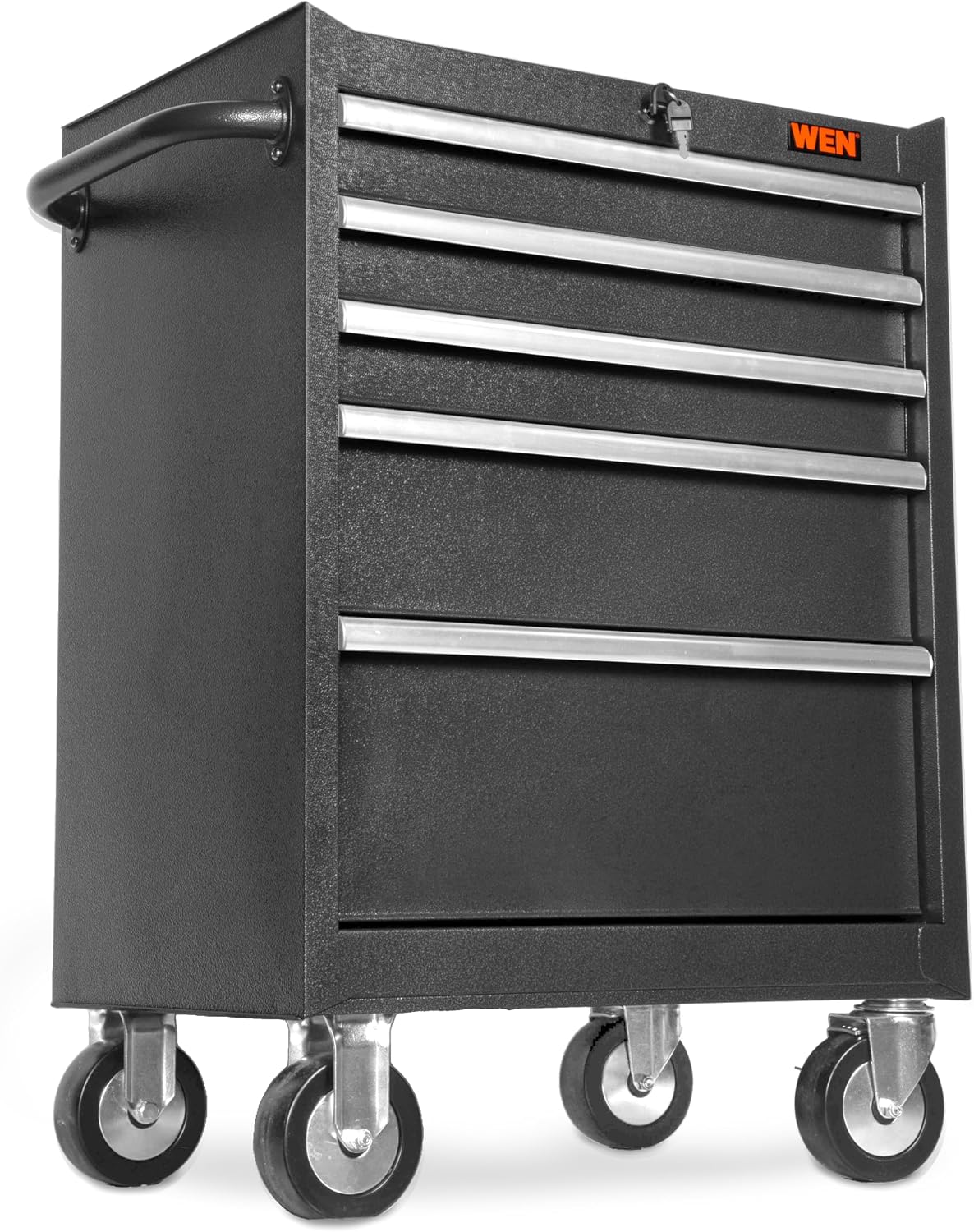 Wen 27-Inch Premium Rolling Tool Cabinet with Heavy Duty 21-Gauge Powder-Coated Steel Construction (GG262B)