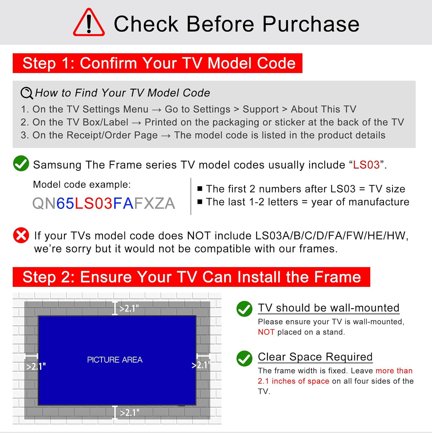 Gilded Rococo Gold 32' TV frame - Compatible ONLY with Samsung The Frame TV (Fits 2021-2026 models, model codes: 32LS03A/B/C/FA)