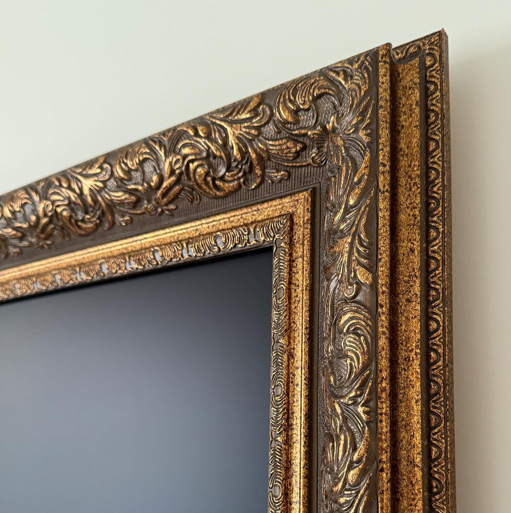 Classic Vintage Deep Gold 55' TV frame - Compatible ONLY with Samsung The Frame TV and Pro TVs (Fits 2021-2026 models, model codes: 55LS03A/B/C/D/FA/FW)
