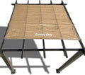 Alion Home Outdoor Pergola Sun Shade Cover Cloth Patio Canopy HDPE Permeable with Grommets (12' x 20', Walnut)
