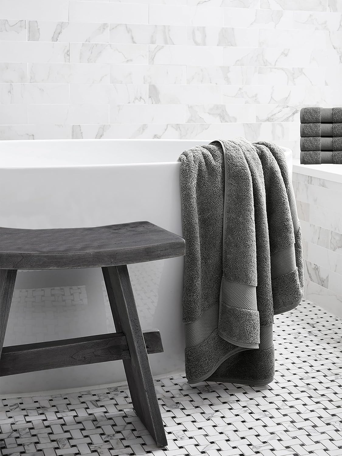 Organic Cotton Luxuriously Plush Towel 33 Piece Set|GOTS & Oeko-TEX Certified|Premium Hotel Quality Towels|Feather Touch Technology|650 GSM Long Staple|Soft, Quick Dry & Ultra-Absorbent