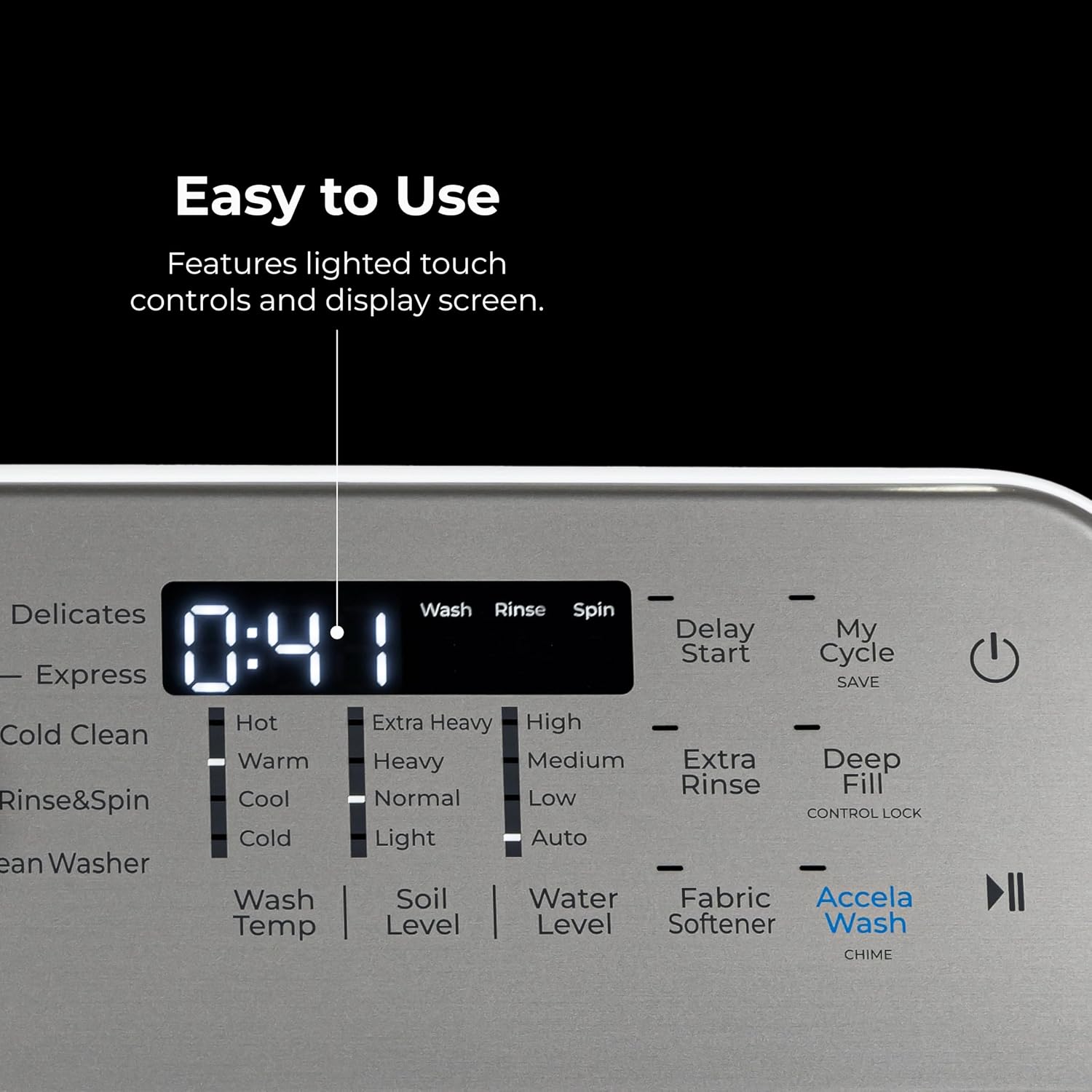 Kenmore 4.5 cu. ft. Top Load Washer with Triple Action Impeller for Tough Dirt & Stains - Reduce Laundry Time with Accela Wash & Express Wash - LED - White