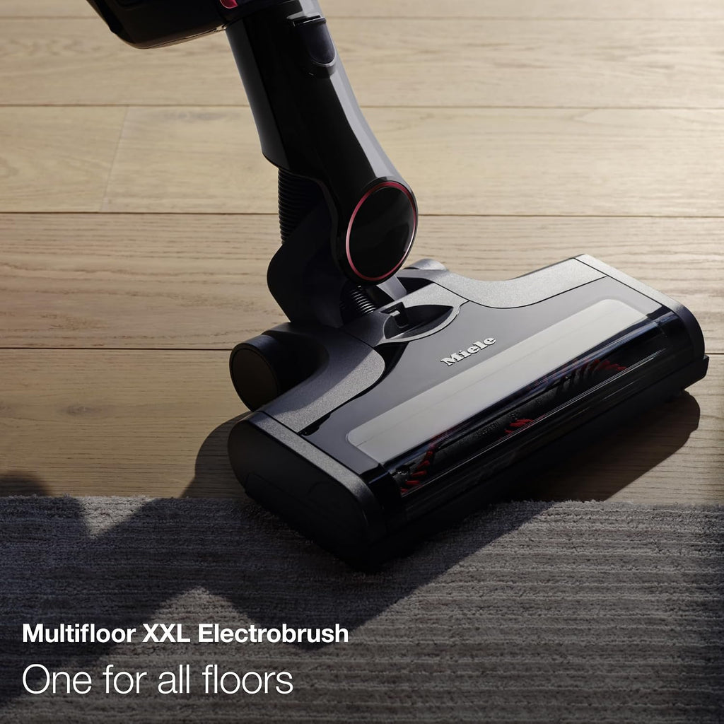 Miele Triflex HX1 Plus Self-Standing Cordless Stick Vacuum Cleaner, 60 min runtime, Obsidian Black / Red