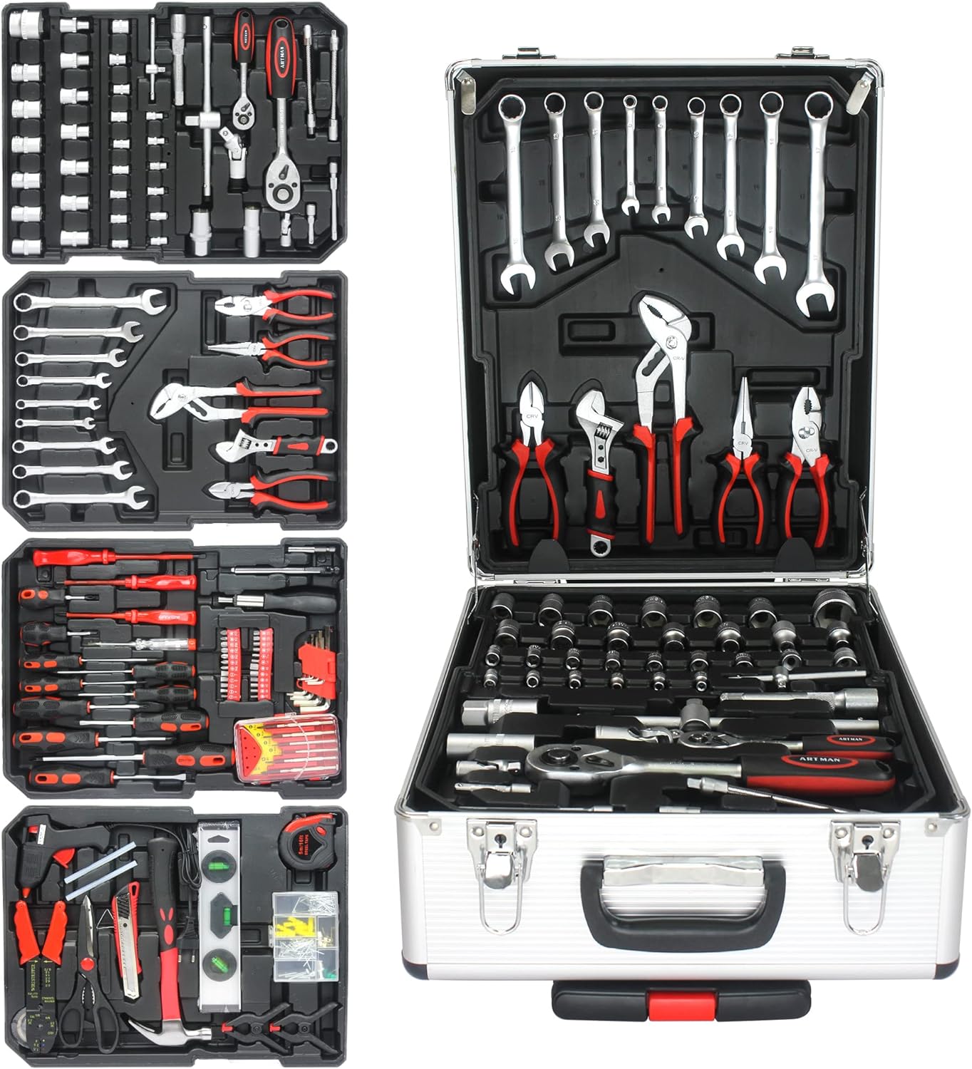 'Tools & Home Improvement Tool - Set for Mechanics Complete Craftsman Set with Lockpick Set Kit, Rolling Tool Box & Drill Combo Kit'