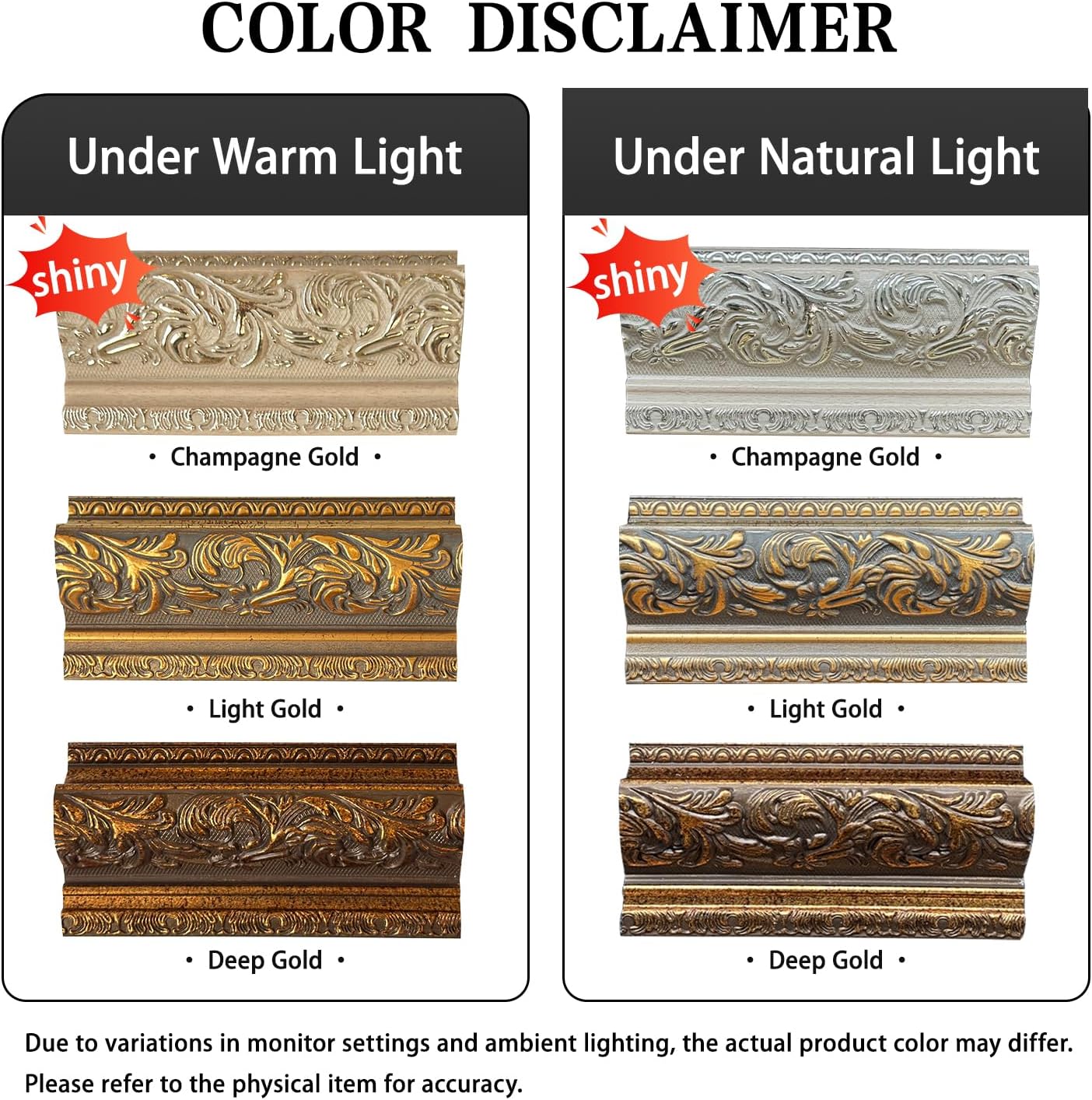 Elegant Vintage-Style TV Frame (DEEP GOLD, 32') - Compatible ONLY with Samsung The Frame TV and Pro TVs (Fits 2021-2026, LS03A, LS03B,LS03C,LS03D,LS03FA,LS03FW)