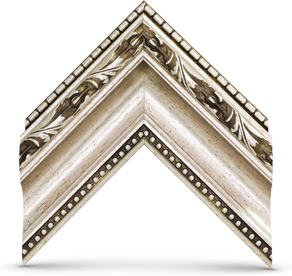 Ornate Silver 43' Premiere Deco TV Frame - Compatible ONLY with Samsung The Frame TVs (Fits 2021-2025, LS03A, LS03B, LS03C, LS03D, LS03FA)