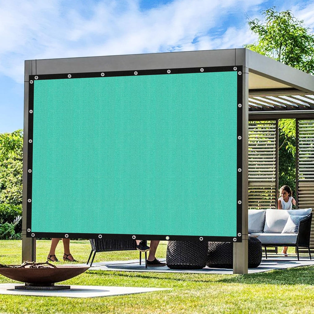 Artpuch Outdoor Pergola Shade Cover 12x20 FT Sun Shade Cloth with Grommets Turquoise Commercial Grade Patio Privacy Screen Shade Canopy (Customized Available) GN07