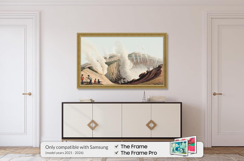 Empire Gold 75' Slim Deco TV Frame - Compatible ONLY with Samsung The Frame TV and Pro TVs (Fits 2021-2026, LS03A, LS03B,LS03C,LS03D,LS03FA,LS03FW)