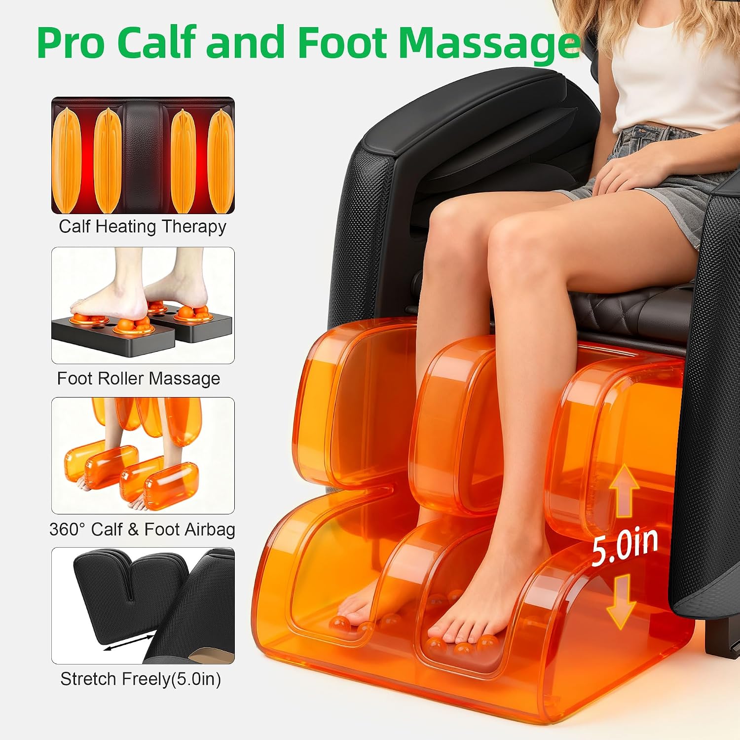 Upgraded Massage Chair Full Body, Zero Gravity Massage Chair Recliner- 10 Fix Points, 2026 Shiatsu Massage Chairs with Heat, Airbags, Foot Massage, 6 Auto Modes, Bluetooth Speaker