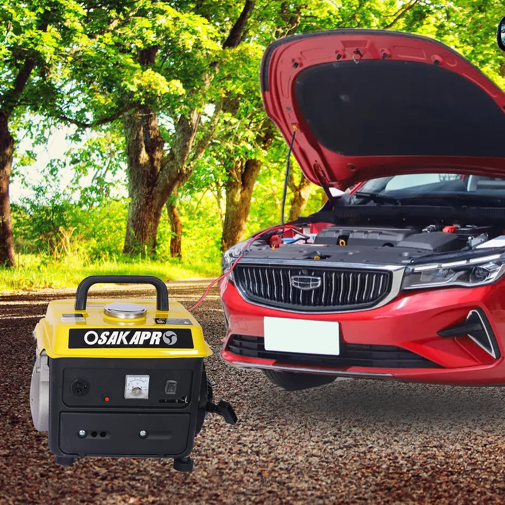 Portable Generator, 71cc 2-Stroke Gasoline Engine, 900 Watts Gas Powered Generator for Backup Home Use & Outdoors Camping Low Noise Ultra Lightweight EPA Compliant
