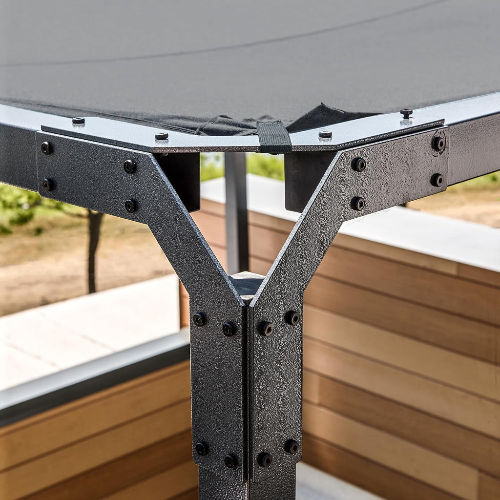 Sojag Outdoor 8' x 8' Dunwich Pergola Open Gazebo, Grey