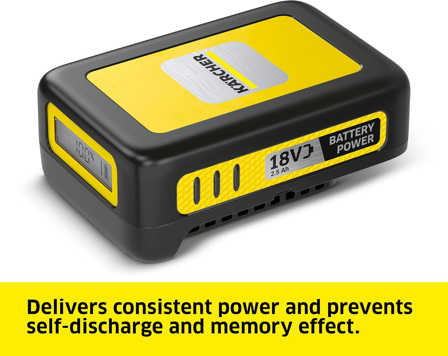 Kärcher Starter Kit Battery Power 18/25, 18 V Battery with 2.5 Ah and Fast Charger, Compatible Garden Tools, Real Time Technology, Intelligent Cell Monitoring, Lithium-Ion Cells