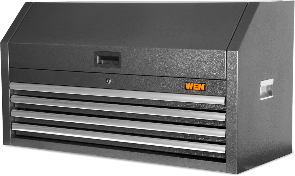Wen 42-Inch Premium Tool Chest with Heavy Duty 21-Gauge Powder-Coated Steel Construction and Onboard Charging Station (GG421T)