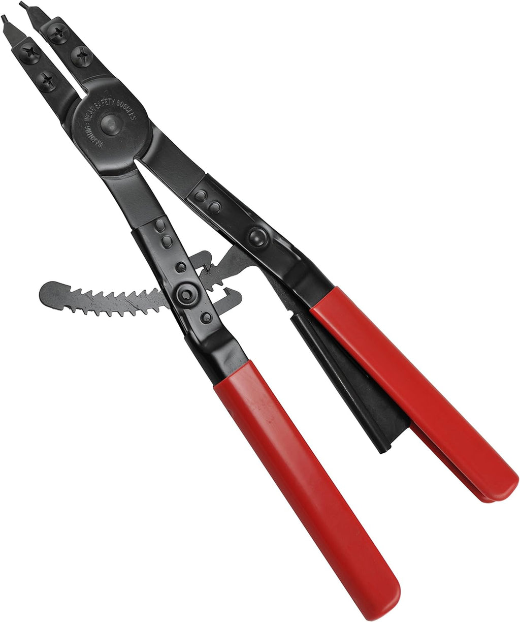Neiko 02130A Heavy Duty 16' Snap Ring Plier Set, 2 Piece, External and Internal Pliers, Straight, 45°, 90° Tips