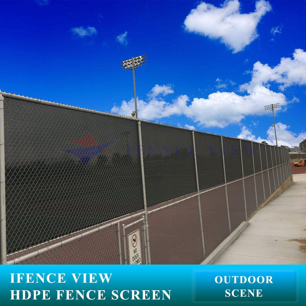 Ifenceview 10' x 45' Black Fence Privacy Screen Fence Cover Panels Mesh Net for Construction Site Yard Driveway Garden Pergolas Gazebos Railing Canopy Awning 165 GSM