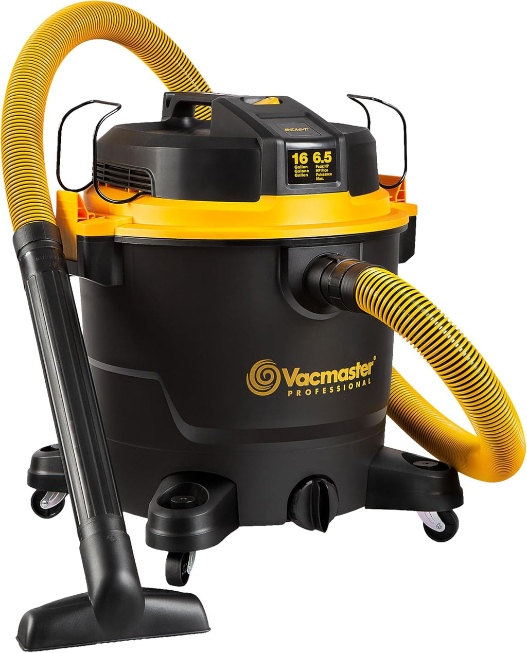 Vacmaster Professional Beast Series 16-Gallon 6.5 Peak HP Wet/Dry Vacuum- VJH1612PF 0203