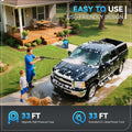 Pressure Washer 5000PSI, Heavy Duty Power Washer Electric Powered, with 4 Nozzles,Foam Cannon,33FT Hose and 500ml Soap Bottle,Car Wash Machine/Car/Driveway/Patio Clean,Light Blue