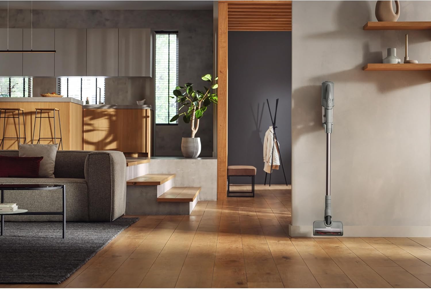 Miele Duoflex HX1 CarCare Cordless Home and Auto Vacuum, 55min Runtime, Smart Detection Floor Head - Casa Grey - 41QLL039USA