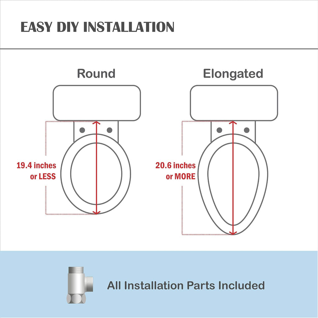 Lotus Bidet ATS-908 Round, Purestream Function(Constipation Relief) Heated Seat, Temperature Controlled Wash, Warm Air Dryer, Easy DIY Installation, Made in Korea