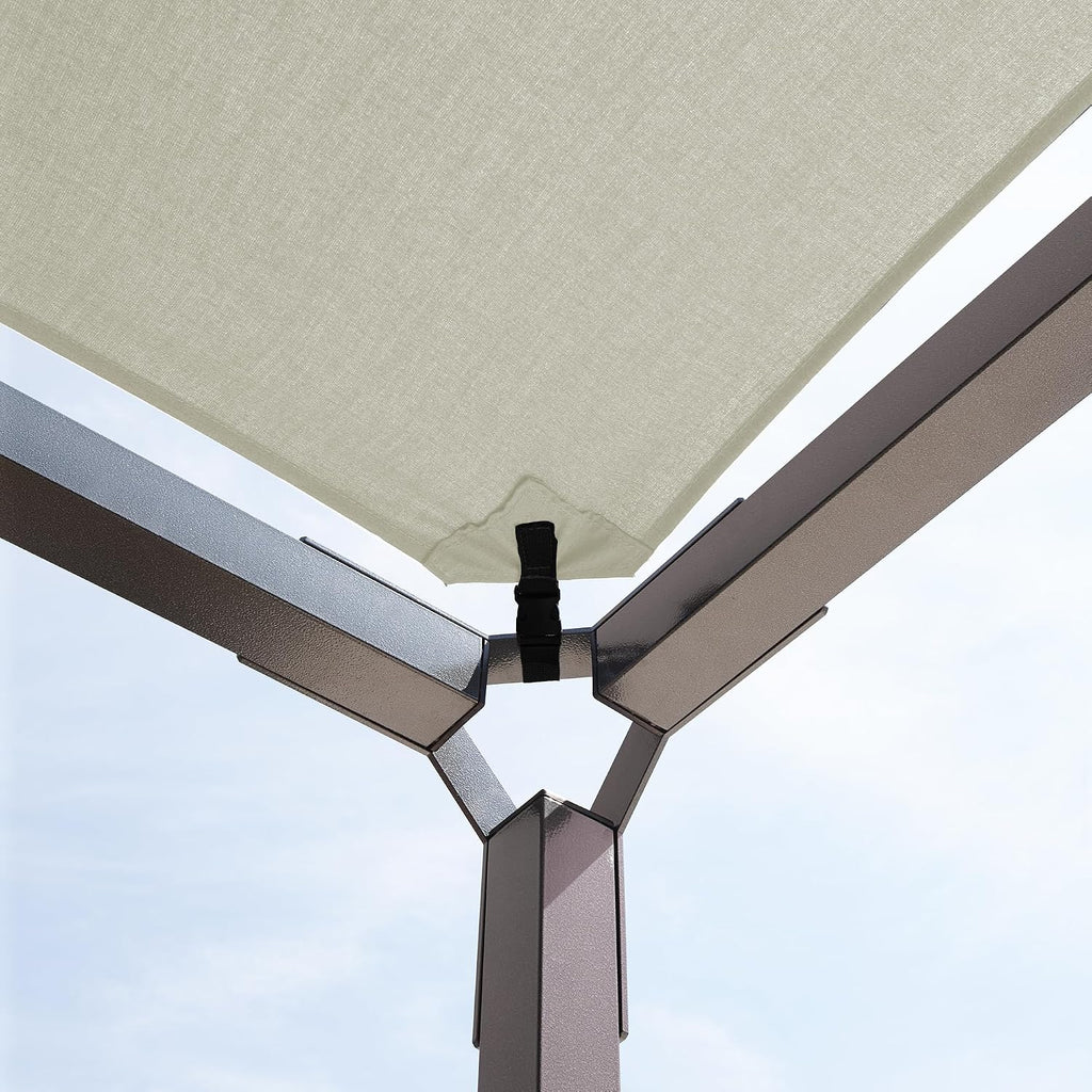 Sojag Outdoor 8' x 8' Dunwich Pergola Open Gazebo, Cream