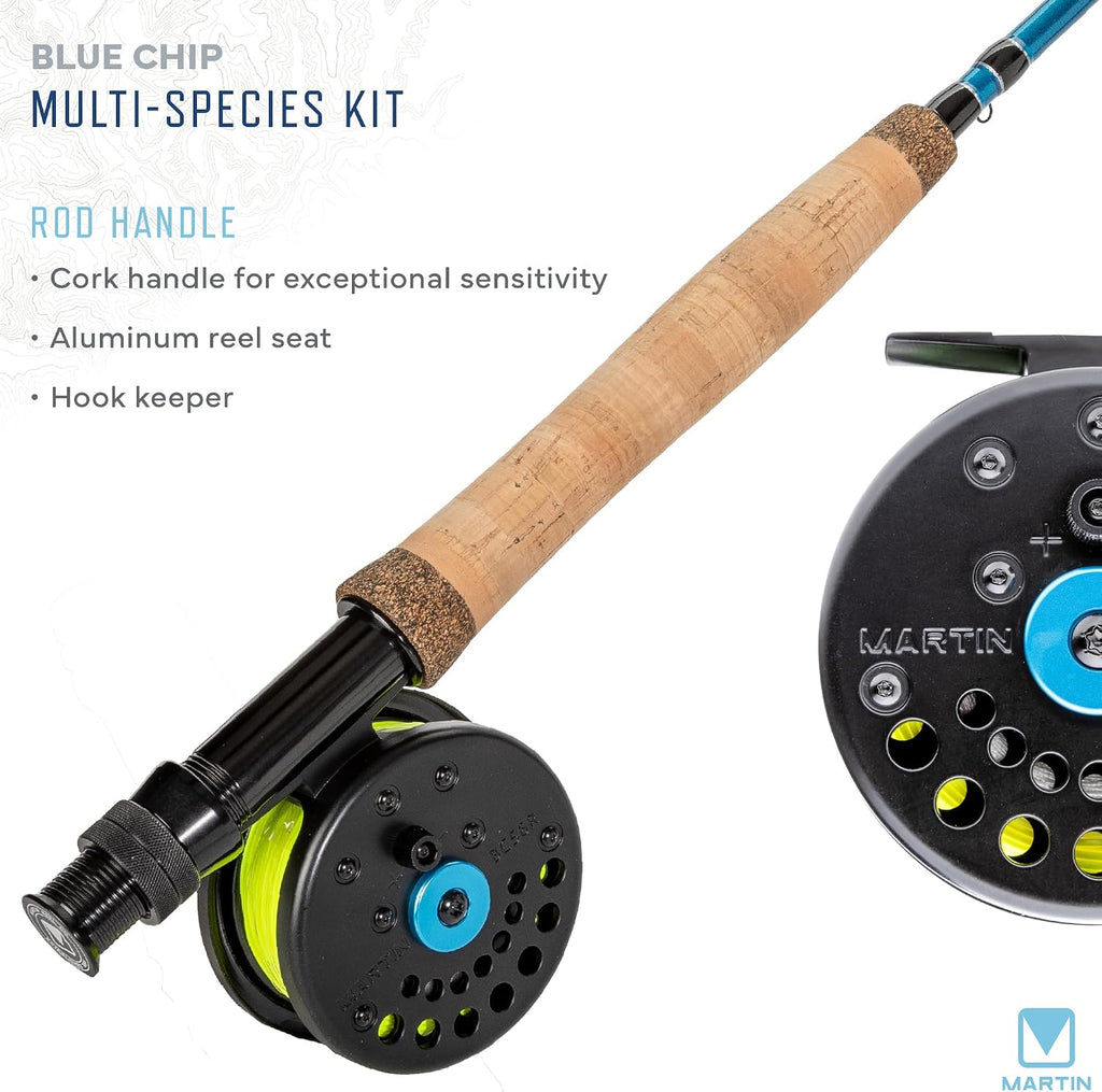 Martin Fly Reel and Fishing Rod Combo Kit
