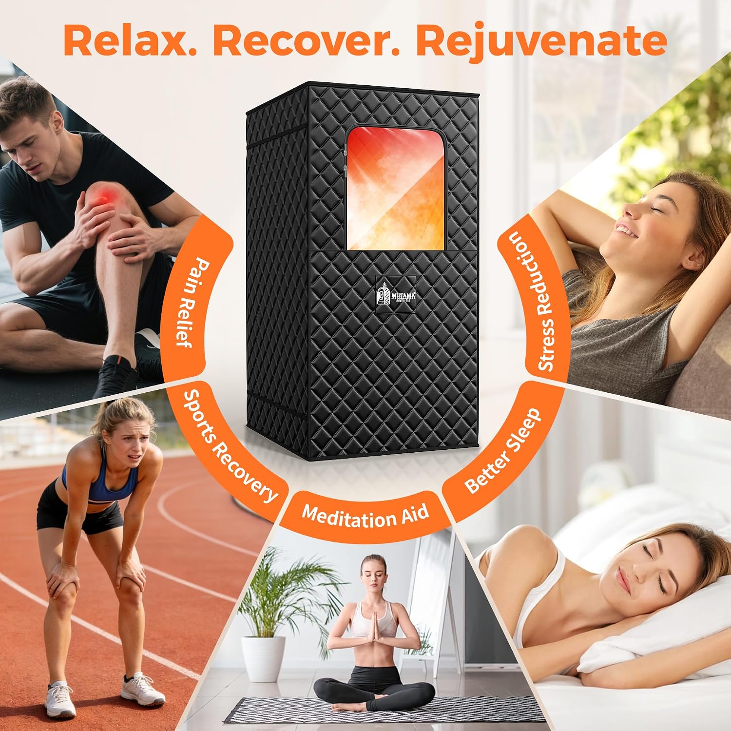 Sauna Box, 3L Portable Steam Sauna Tent for Home & Indoor Use, 1400w Personal Sauna Pod, Remote Control, Folding Chair, 15 Levels, 99-Min Timer,32' x 32' x 71'