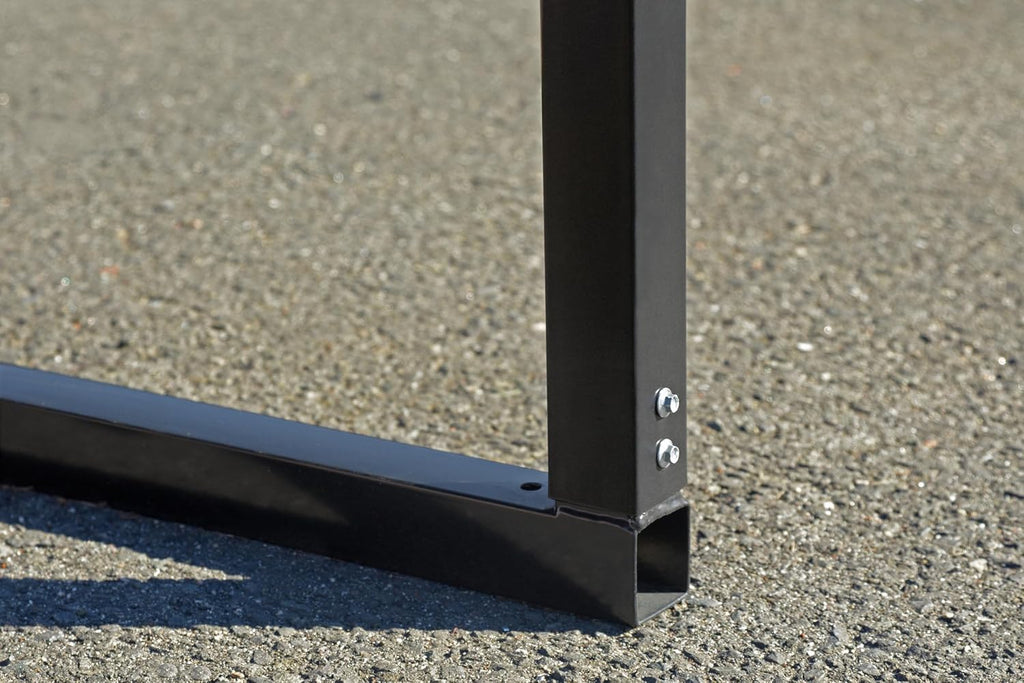 Arrow Carports Galvanized Steel Carport, Full-Size Metal Carport Kit, 12' x 29' x 7', Eggshell