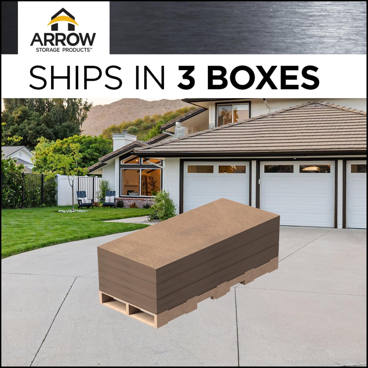 Arrow Shed 12 x 20 x 7-Foot Heavy Duty Galvanized Steel Metal Multi-Use Shelter, Shade, Carport, 12' x 20' x 7', Charcoal color