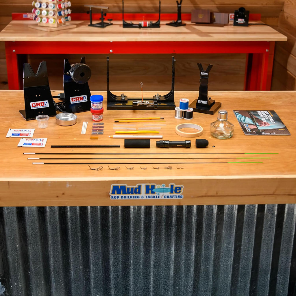 Mud Hole All-in-One Fishing Rod Building Kit with Tools, Components, and Supplies