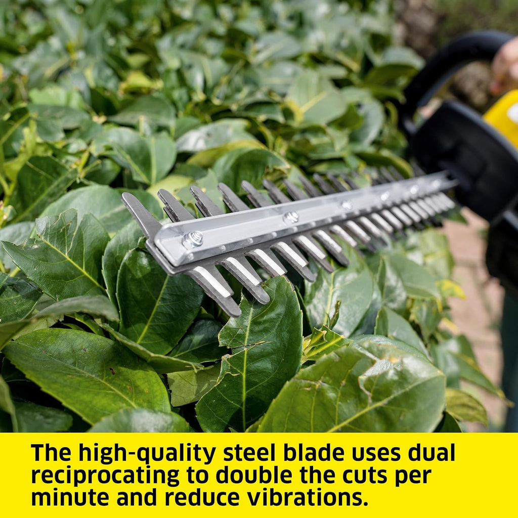 Kärcher HGE 18-45, Cordless Hedge Trimmer, with Rotating Handle and Diamond-Ground Blade - 17' Cutting Length - Tool Only