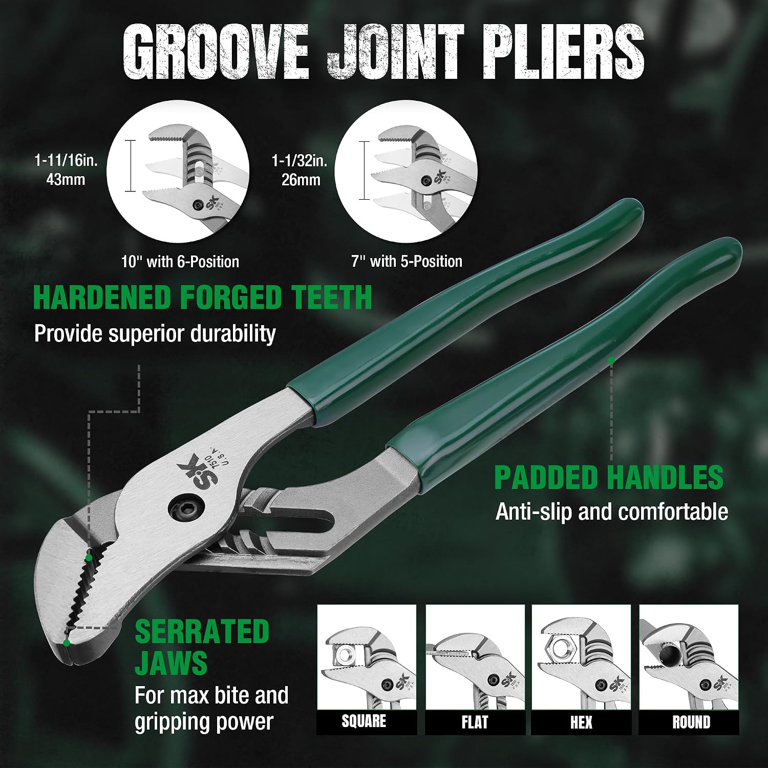 SK Tools USA 5 Piece General Purpose Pliers Set | 17835