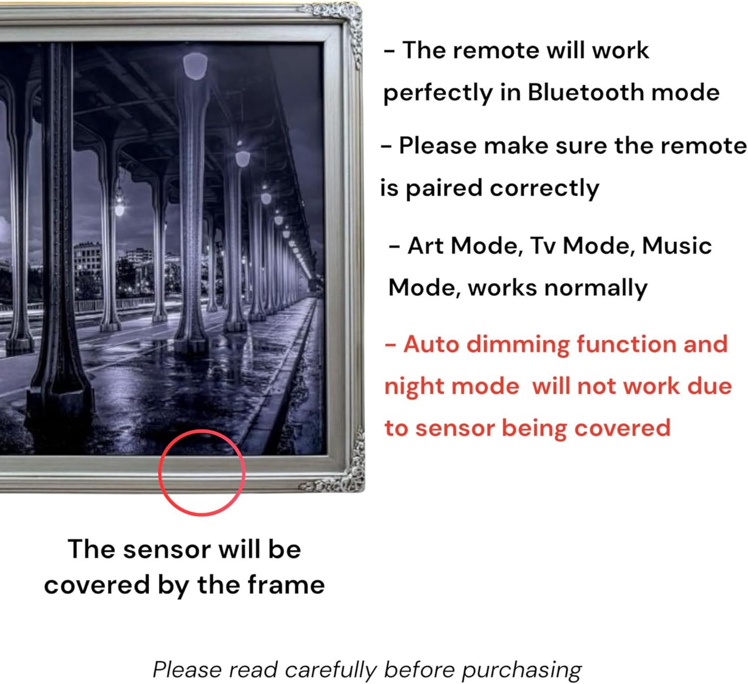 32, 43, 50 & 55 Inch Handmade wood ornate TV Frame for Samsung The Frame TV. ANTIQUE SILVER FINISH (not for use with other models) (2021-2024 models) (43 INCH)