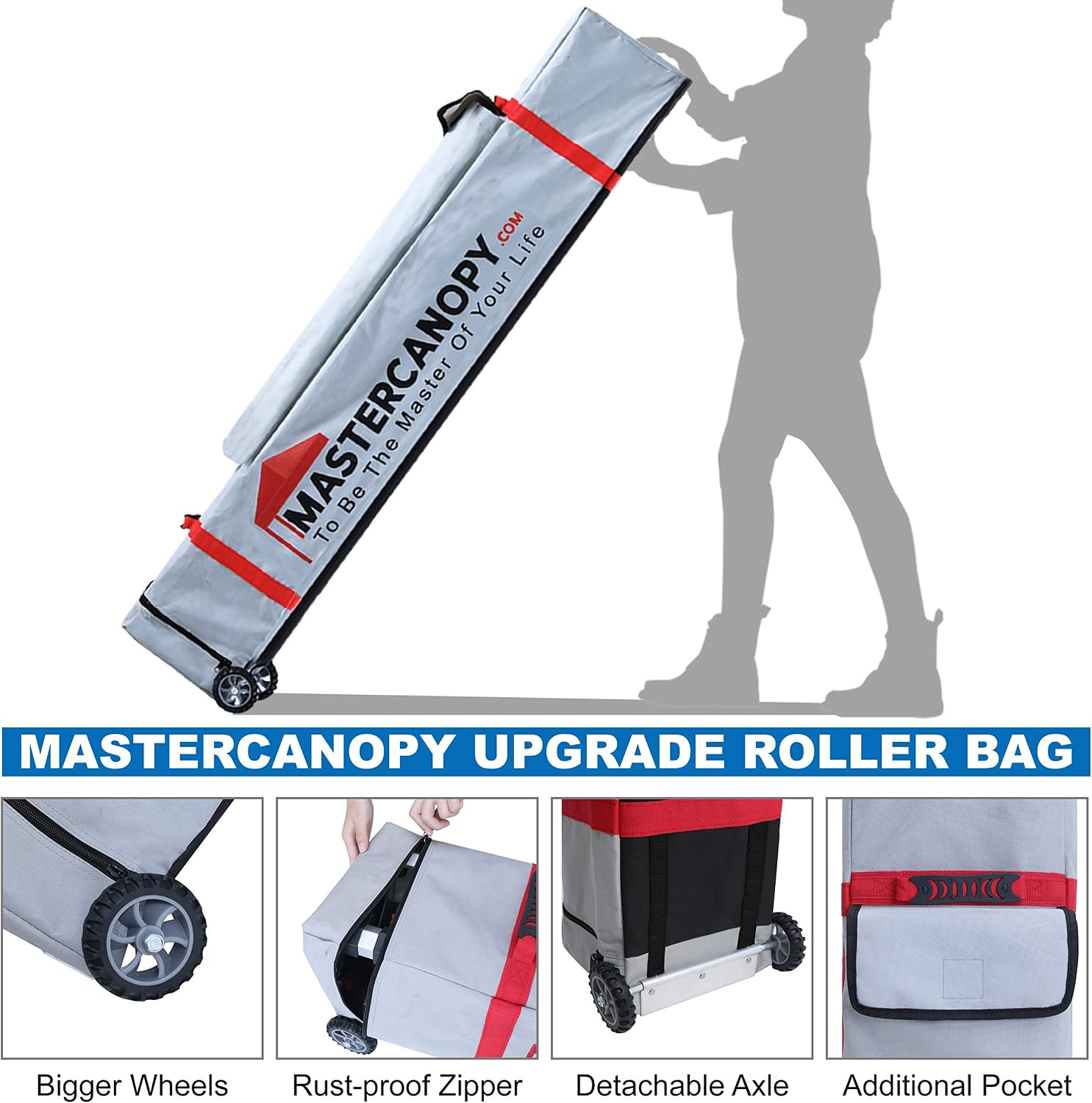 MASTERCANOPY Pop Up Canopy Tent Commercial Grade Instant Shelter (5x5, Black)