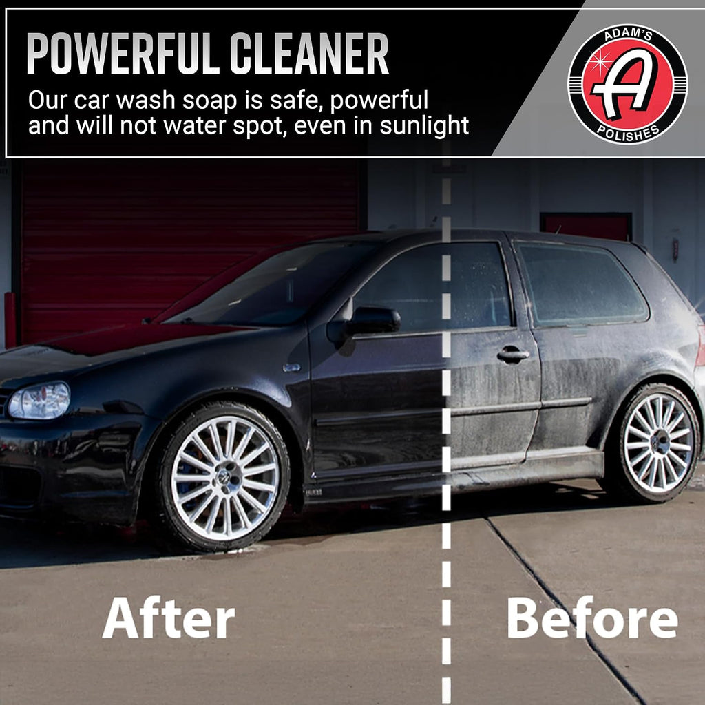 Adam's Car Shampoo (5 Gallon) - pH Best Biodegradable Car Wash Soap for Foam Cannon, Spray Gun or Bucket - High Foam, Scratch-Free Auto Detailing for Cars, Trucks, RVs & Motorcycles