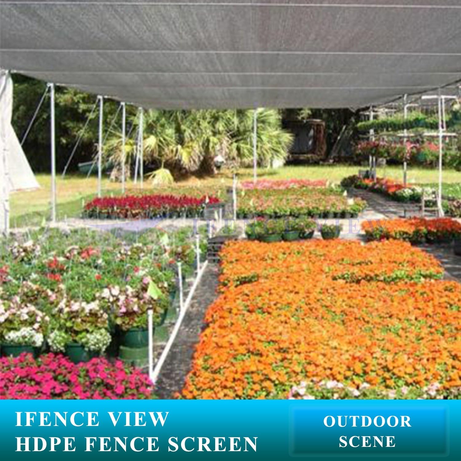 Ifenceview 10' x 45' Black Fence Privacy Screen Fence Cover Panels Mesh Net for Construction Site Yard Driveway Garden Pergolas Gazebos Railing Canopy Awning 165 GSM