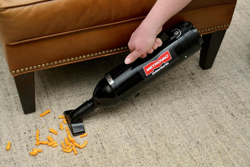 METROVAC CHV-B6 Deluxe Cordless Hand Vac – Powerful, Portable, (2) Rechargeable 250W DC Motor Vacuum Cleaner for Home, Auto Shop, and Pet Hair – Premium Handheld Vacuum with HEPA Filtration - Black