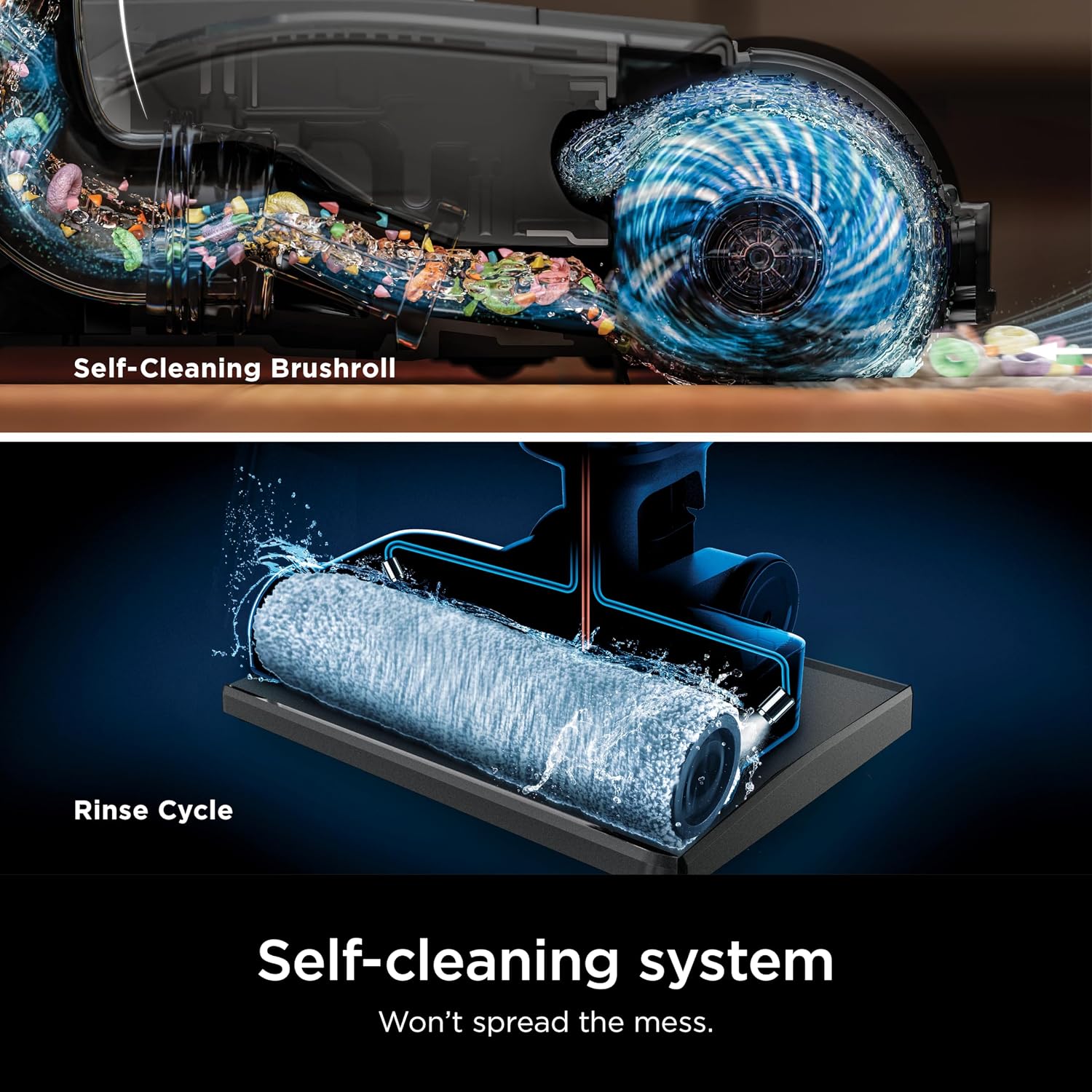 SHARK WD261 HydroVac MessMaster Heavy Duty 3-in-1 Cordless Self-Cleaning Multi-Surface Cleaner, LED Headlights, Lightweight, Powerful Suction, for Hard Floors & Area Rugs, Stone (Renewed)
