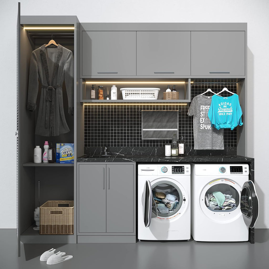 KoolMore 27' Front Load X-Large 8 Cu. Ft. Dryer, Large Capacity Home Unit with Wrinkle Release Steam Function and Smart Sensor Dry Technology, Stainless-Steel Drum [White] [240V] (FLD-8CWH)