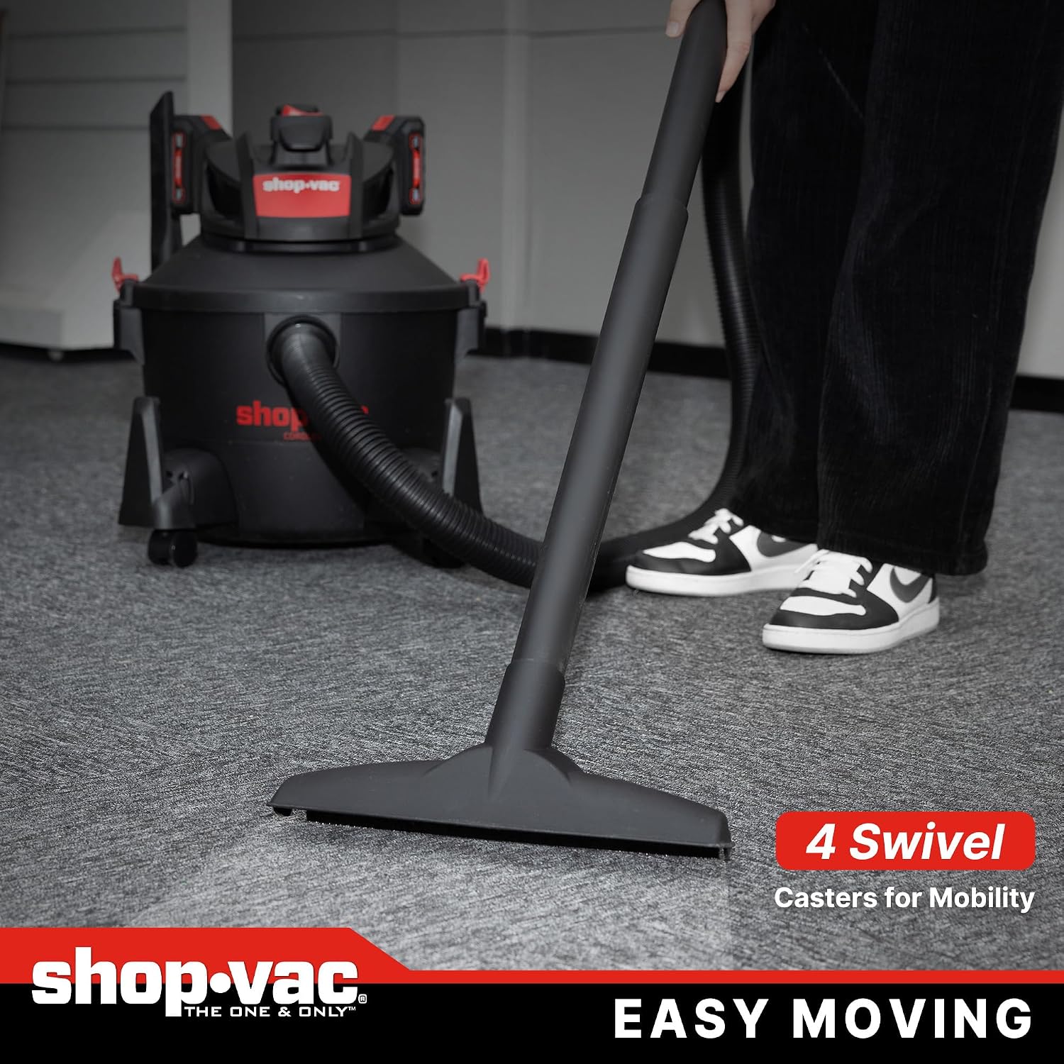 Shop-Vac 5430030 6 Gallon Cordless Wet/Dry Vac, 8.0 Peak Kpa, 1.5 Inch Diameter x 7 Foot Hose, Portable Design for Easy Cleanup in Home, Garage, and Vehicle