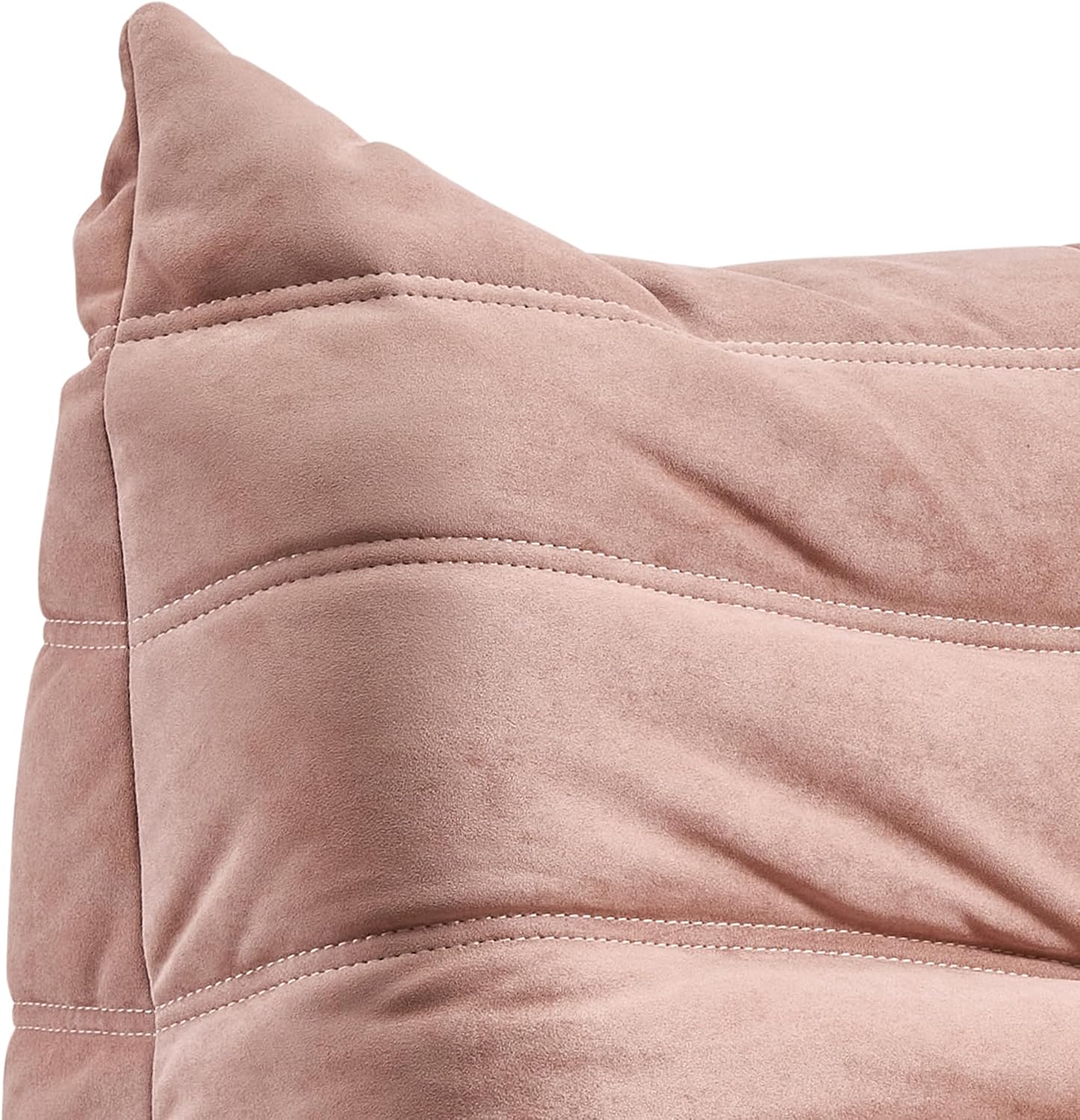 Bean Bag Chair - Corner Sofa, Fireside Chair Bean Bag Sofa Large Bean Bag Chair for Adults,Fireside Floor Couch for Living Room, Bedroom, Gaming & Office (Yellow, Single) (Pink, Single)