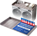 OfficeSimpli Washer Dryer Countertop, Made in USA, Non-Slip Pads, Laundry Room Wood Topper, Washer Dryer Cover for Top, Laundry Countertop, Laminate Finish (Iconic Maple, Standard (27.5' x 54'))